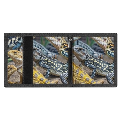 Different Types of Lizard Slim Wallets for Men Money Clip Card Holder Wallet Men's Trifold Wallet And Coin Pocket4