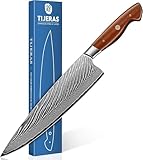 TIJERAS Damascus Chef Knife, Japanese Kitchen...