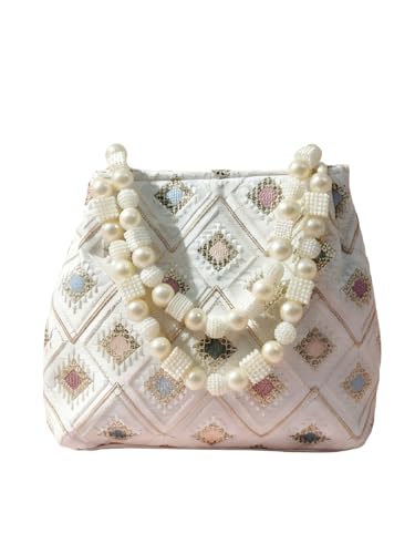 Image of Adiva Potli Handbags For Women | Potli Bags For Ladies For Wedding | Potli Bags For Women | Wedding Bags For Woman | Batwa Potlis Hand Bag | Designer Potli Bag For Ladies For Marriage