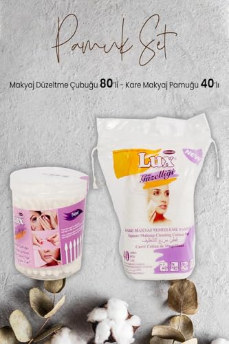 Makyaj Düzeltme Çubuğu 80'li ve Disk Kare Makyaj Pamuğu 40'lı