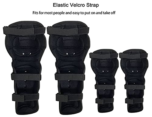 Sutekus Knee Pads Elbow Pads Stainless Steel Motorcycle Elbow Knee Shin Guards Protector For Motorcycle Cycling Mountain Biking 4PCS - Thumbnail 3