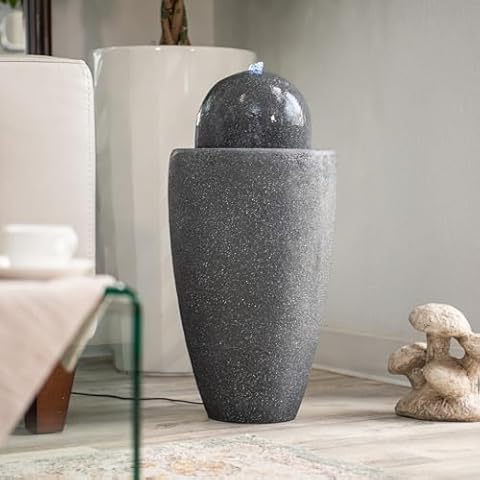 XBrand 25.98" Round Stone Fountain Cover