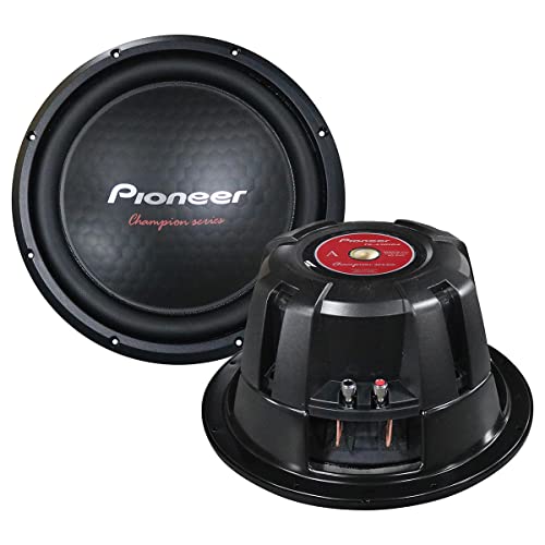 Pioneer Ts-A301D4 - Powerful 12-Inch Subwoofer, 1600 Watts Peak Power, Dual 4 Ohm Voice Coil For Powerful Bass #TOP4