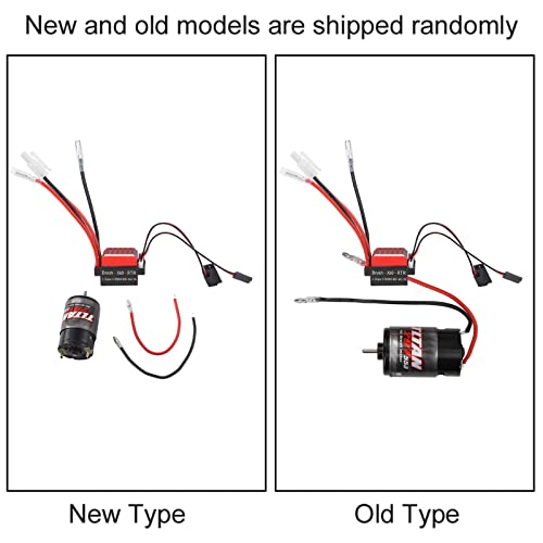 RC Motor, 550 Brushed Motor 360A Brushed Electronic Speed Controller ESC Fit for 1/10 RC Car (29T) - Image 2