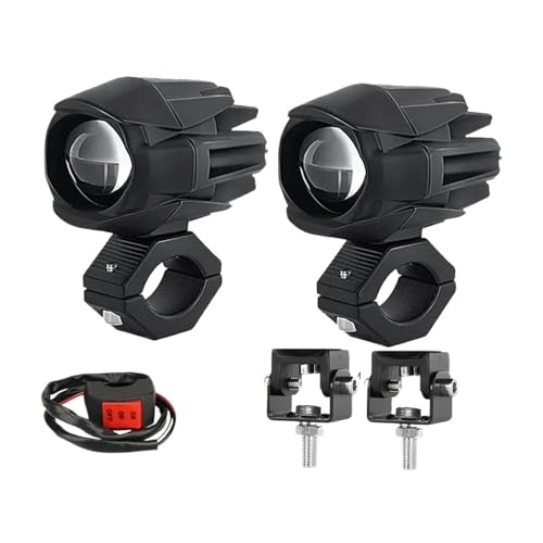 Projecteur auxiliaire LED moto feux additionnels bicolores 24V étanches pour camion et SUV