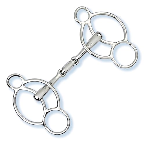 Stübben 2281 Easy-Control 3-Ring Gag double broken - 5"·12,5cm - 14 mm - stainless steel