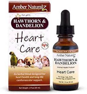 Amber NaturalZ - Hawthorn & Dandelion - Heart Care - for Petz - 1 Ounce