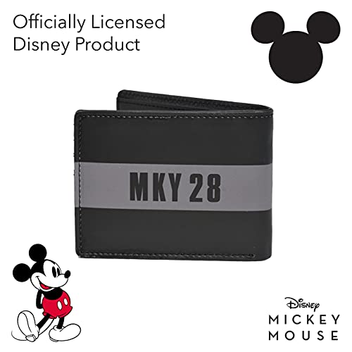 Disney Mickey Mouse Vintage Bifold Wallet in a Decorative Tin Case, Multi3