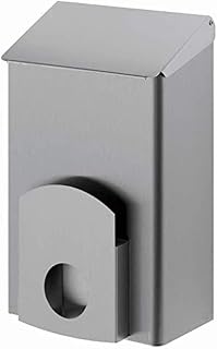 13049 Dutch Bins AC LBS 7 E Hygienebehälter und Hygienebeutelhalter mit Klappdeckel - Wandmontage - Edelstahl