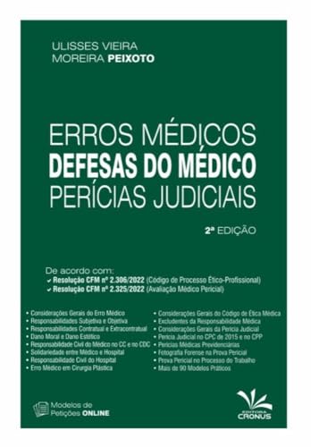 Erros Médicos, Defesas do Médico e Perícias Judiciais 2Ed.2024