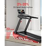 UMAY Fitness Home Folding Incline Treadmill with Pulse Sensors, 3.0 HP/3.5HP Quiet Brushless, 300 lbs/400lbs Capacity - Image 2