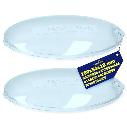 2 Pièces Cache De Lampe pour Hotte Aspirante 100 x 54 x 18 mm avec le Code Original C00058249...