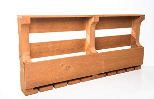 Soporte de vino rústico de madera para 10 botellas miniatura 2