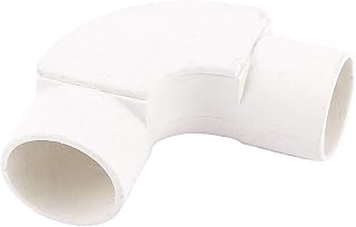 New Lon0167 29mm Outer Diameter 90 Angle Degree PVC Electrical Conduit Pipe White(29mm AuÃŸendurchmesser 90 Winkelgrad PVC - elektrisches Schutzrohr weiÃŸ