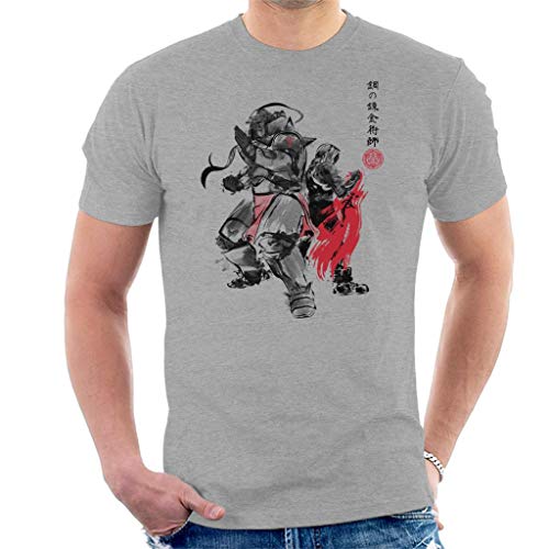 Image of Brotherhood Japan Full Metal Alchemist Men's T-Shirt Heather Grey