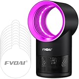 Fly Trap Indoor,Fruit Fly Traps for Indoors Mosquito Trap Indoor Insect Trap with Suction, Time Setting, Bug Light & 10 Pcs Sticky Glue Boards (Pink)