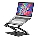 EOUSTRA Soporte Portátil Ajustable y Ergonómico para Laptop – Base de Acero Laminado en Frío con Refrigeración Eficiente | Elevador para Ordenador Portátil, Mejor Postura y Ventilación Mejorada