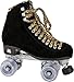 Moxi Panther Roller Skates for Women - Durable High-Top Design with Suede Skate Boots, Dri-Lex Lining, and Versatile, Smooth Cushioning Wheels - Black Suede, Size 8