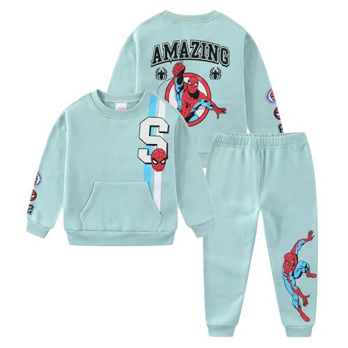 Image of Marvel Spider-Man Boys Sweatshirt and Pant Sets for Toddler to Big Kids