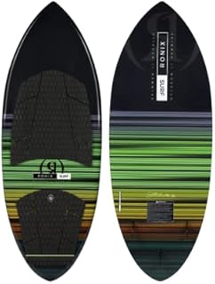 Ronix Modello Skimmer Wakesurf Board, Black/Green/Yellow/Orange, 4' 10