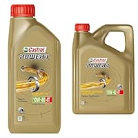Castrol Bundle | Castrol POWER1 4T 10W-40 4-Takt Motoröl, 1L + 4L