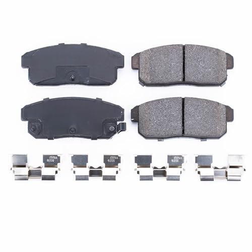 Image of PowerStop Rear Brake Pads for Infiniti G20 2001-02 |I30 2000-01 |I35 2002-04 |Nissan Maxima 2002-03 |Sentra 2002-06 - Z17 Ceramic Brake Pads with Installation Hardware, 17-900