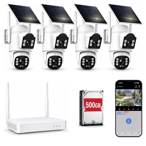 Camcamp 4-Camera PTZ Solar NVR Set