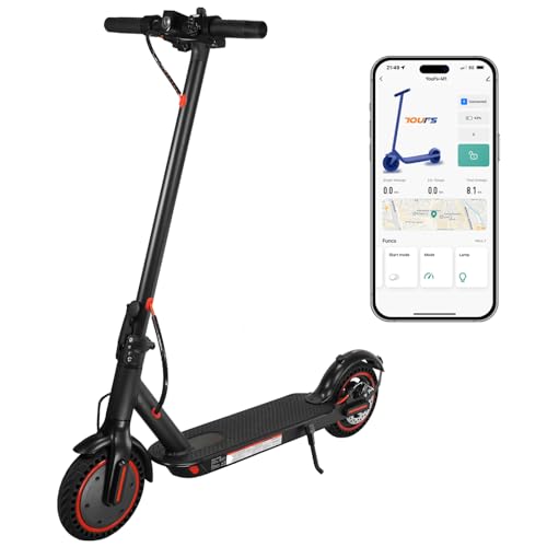10' Patinete eléctrico, Potente Motor de 350 W, Alcance de 25 a 30 km, neumáticos macizos,...