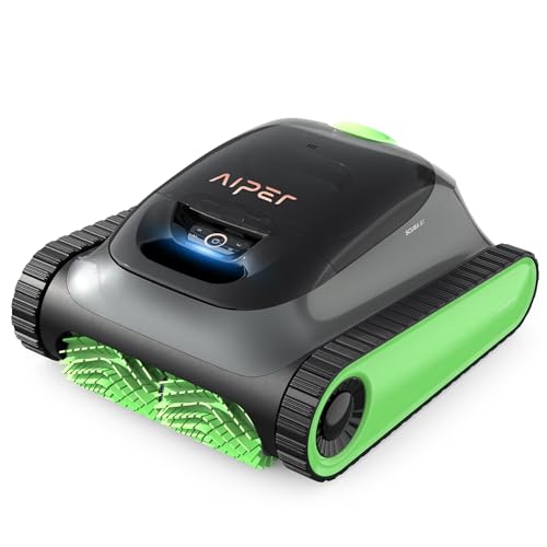 AIPER Poolroboter Wand und Boden, kabelloser Roboterpoolreiniger, Wand-und Wasserlinienreinigung, Intelligente Navigation, 150 Minuten Batterielebensdauer, für Pools bis zu 150㎡