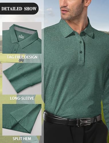 Mens Golf Shirt Dry Fit Performance Polo Shirts for Men Mens Short Sleeve Shirts Casual Work Shirts for Men3