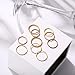 10 Pcs Simple Finger Rings Set Midi Knuckle Stackable Ring Set for Women