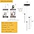3 Light Black Pendant Lighting Mini Chandelier for Kitchen Island Modern Crystal LED Pendant Light Adjustable Dimmable Pendant Light Fixture for Dinning Room Bedroom Ceiling Hanging Lights 2700K 6000K