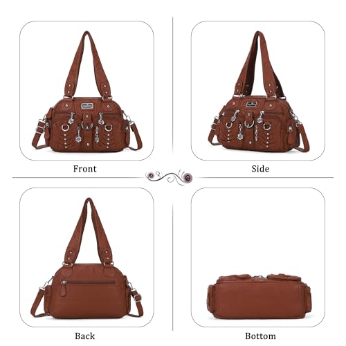Image of Angel Kiss Small Purse Handbag for Women Crossbody and Shoulder Bags Multipocket Soft Hobo Purses