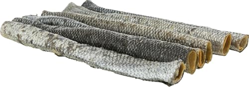 TRIXIE Premio Lachshaut – Monoprotein-Quelle für Sensible Hunde – 100% getrocknete Lachshaut – Ideal bei Futtermittelallergien – 150 g – 27151