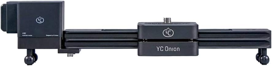 Chocolate Motorized Mini Camera Slider, Aviation Aluminum Alloy, Controlled by APP, Versatile Mounting Options for DSLR, Gopro, Mirrorless Camera and Smartphone Time Lapse and Video Shot