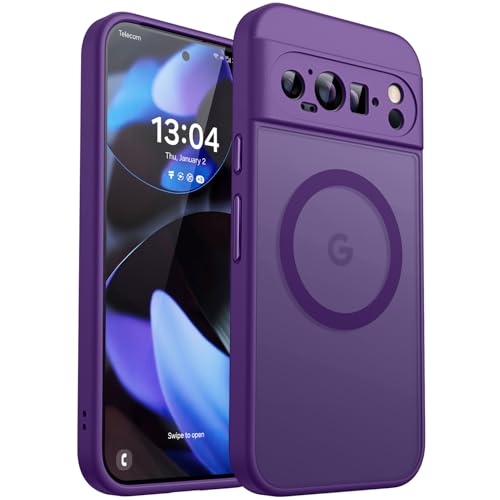 CANSHN Magnetic for Google Pixel 9 Pro XL Case(6.8 Inch), Upgraded [Full Camera Protection]...