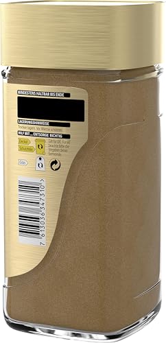 NESCAFÉ GOLD Crema, löslicher Bohnenkaffee, Instant-Kaffee aus erlesenen Kaffeebohnen mit samtiger Crema, koffeinhaltig, 200g