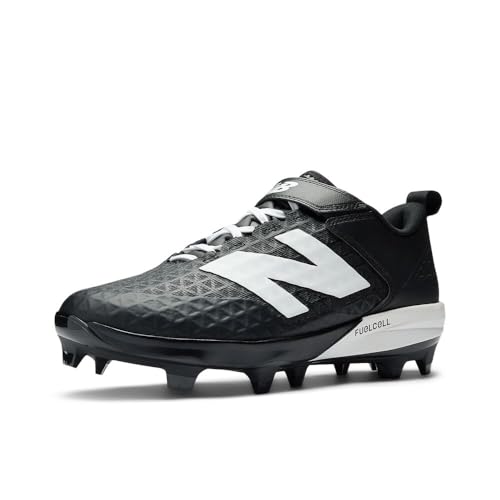 New Balance Men's FuelCell 4040 V8 Molded Baseball Shoe, Black/White, 11 M by New Balance - Used condition - US$63.25