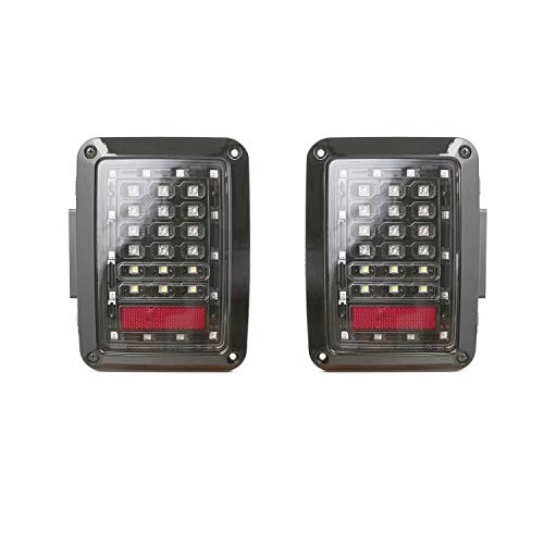 Hooke Road Wrangler Jk Tail Light Assembly W/Brake Light & Turn Signal Compatible With Jeep Jk Wrangler 2007-2018 #TOP6