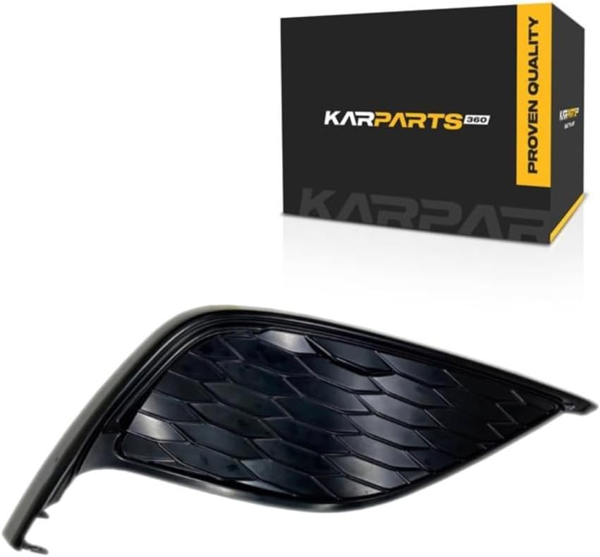 For Toyota Camry 2021 2022 Fog Light Cover Driver Side | Front | For SE Models | Closed Honeycomb | Made of Plastic | Textured | Replacement For TO1038242 | 191275791578, 8148206190