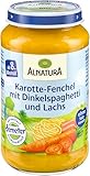 Alnatura Juniormenü Karotte, Spaghtti, Lachs, 220 g