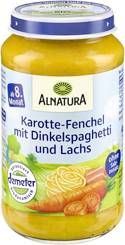 Alnatura Juniormenü Karotte, Spaghtti, Lachs, 220 g