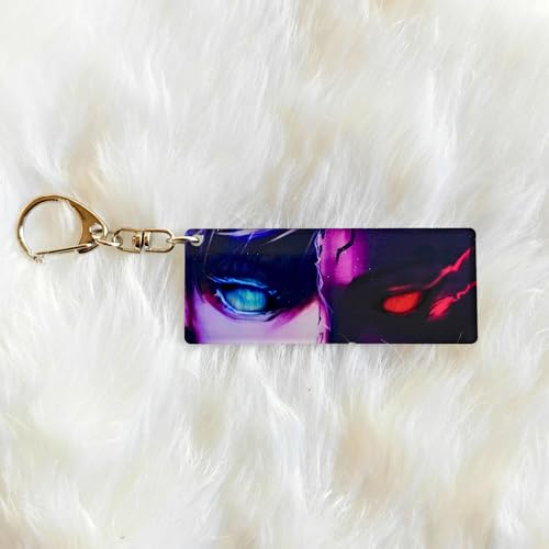 Image of Anime Acrylic Glowing Eyes Keychain | Luminous Eye Glow Key Ring | Premium Otaku Accessory for Bags, Bikes, Cars, Backpacks & Keys