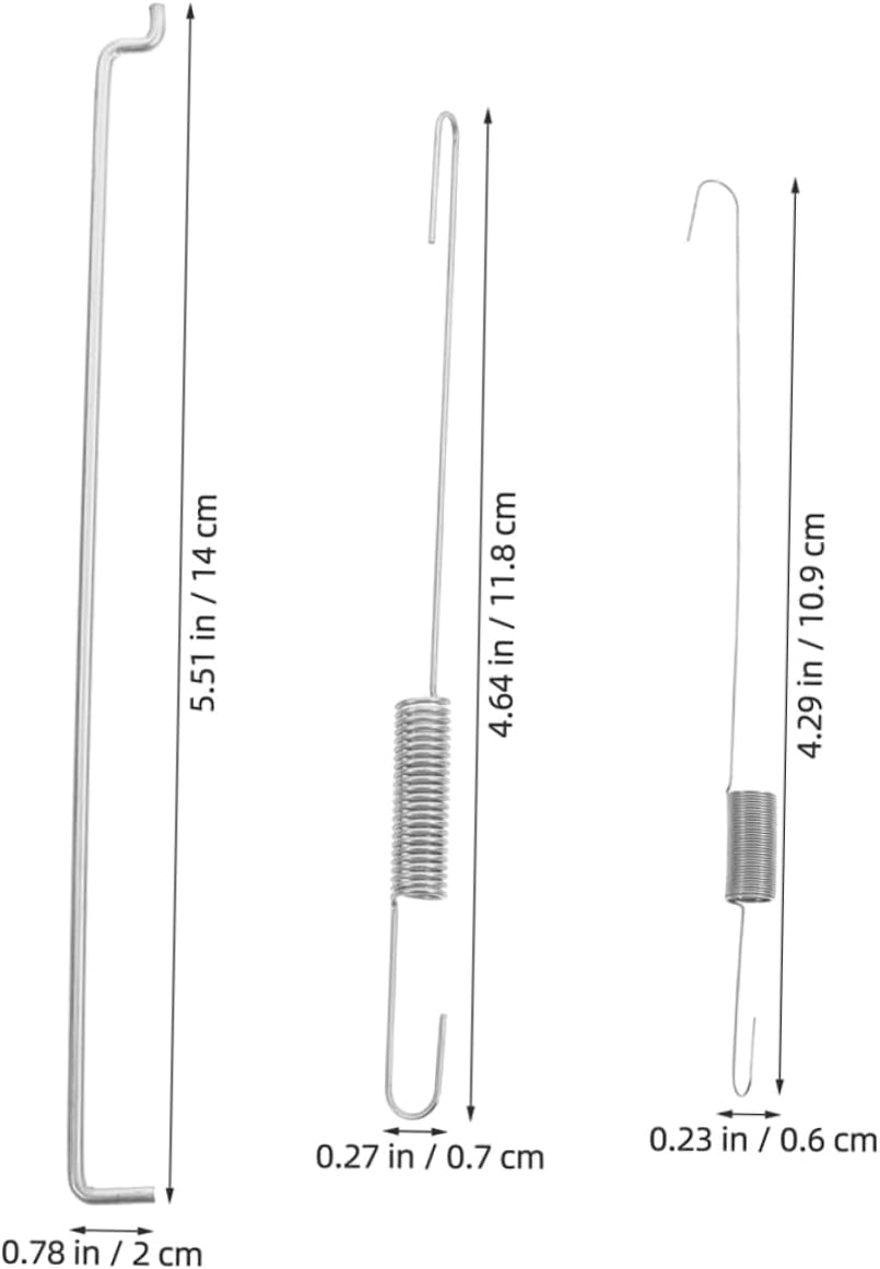 2 Sets Throttle Return Spring Assortment Kit with Link Rod for Generator Speed Control Durable Construction Precise Throttle Governor Spring Parts