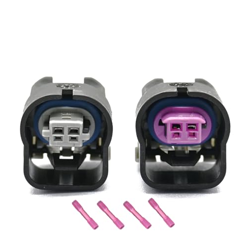 GROBARPART 2 Pcs Vvt Intake & Exhaust Camshaft Position Actuator Solenoid Valve Connector Fit for Chevy Fit for Gmc Equinox Malibu Cobalt HHR Terrain Fit for Buick 2.0L 2.2L 2.4L, 12655421 12655420