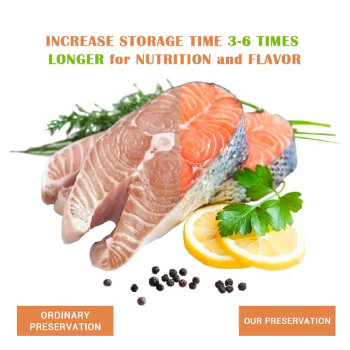 Image of 300pcs Vacuum Sealer Bags Pre-Cut Design Commercial Grade Food Sealable Bag Smell Proof, Ideal for Food Saver, BPA Free, Great for storage, meal prep, and Sous Vide, 25 * 15cm /9.84 x 5.91 IN