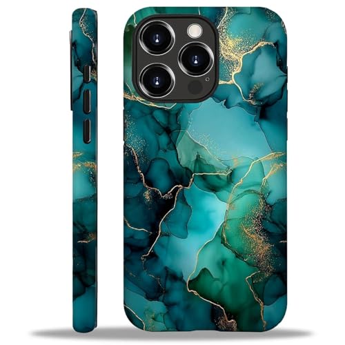 Coque iPhone 16 Pro évite les fissures silicone robuste marbre doré