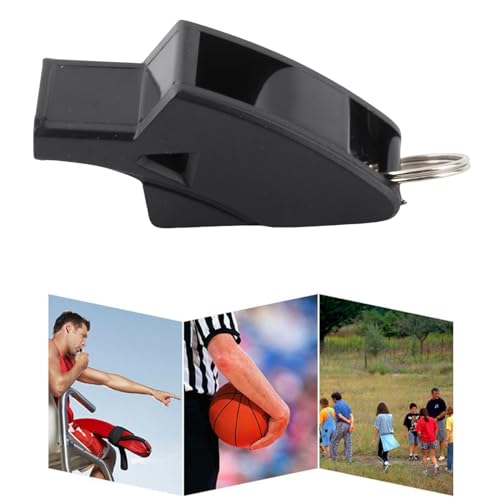 Silbato de árbitro plástico con cordón y caja miniatura 2