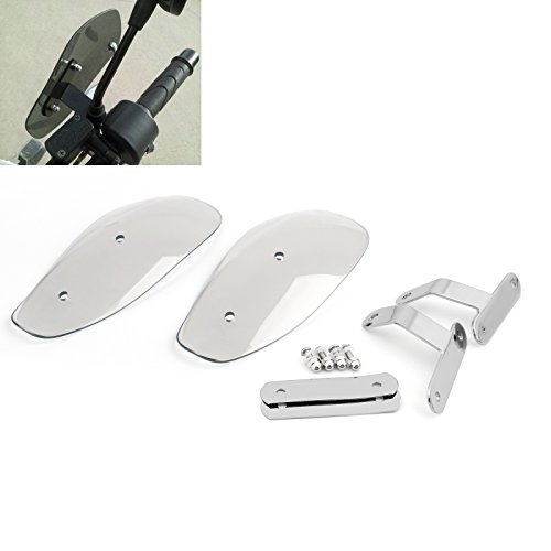 Areyourshop Motorcycle Hand Guard Cold Wind Deflector Shield For Honda For Yamaha, For Kawasaki, For Suzuki, For Harley Touring Bikes/Choppers/Crusiers With 8Mm/10Mm Direct Thread Bolt #TOP30