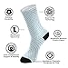 SyXIOP Blue and White Checkered Pattern Fashion mid crew socks running soft wicking white socks women (2-Pair)